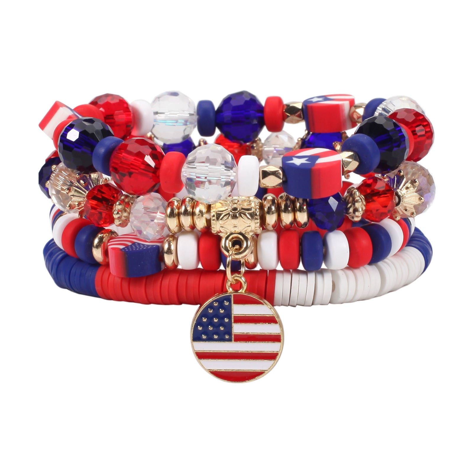 Flag Beaded Crystal Bracelet - product image 5