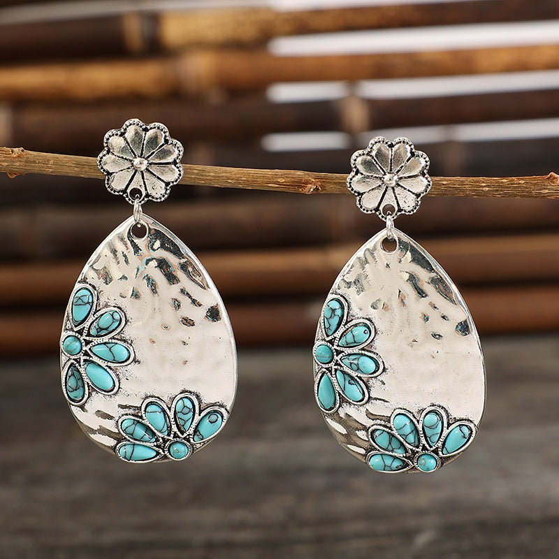 Turquoise Boho Vintage Earrings - product image 5