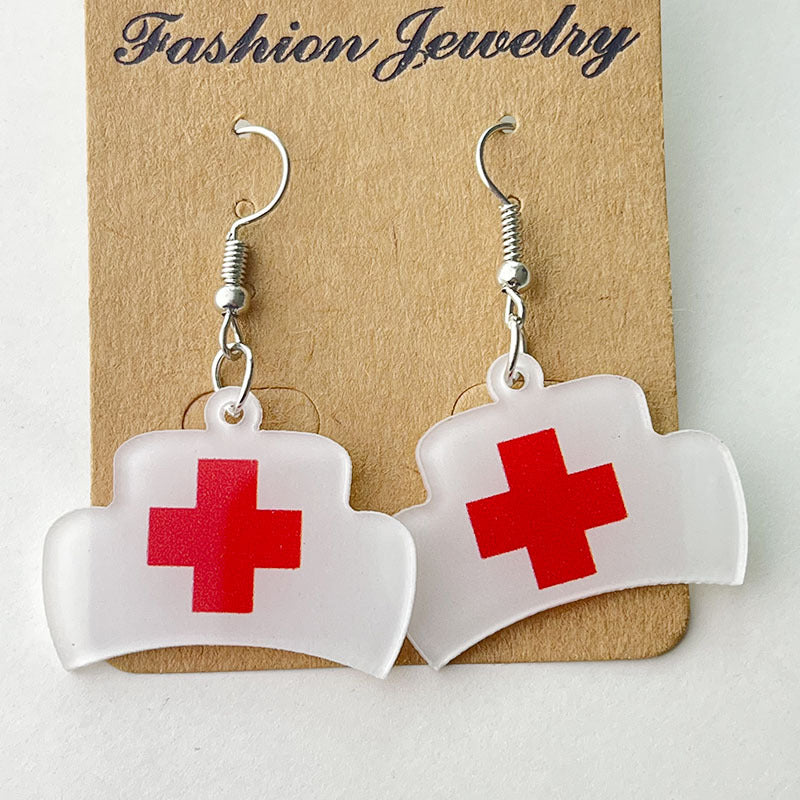 Cross Acrylic Earrings - product image 7