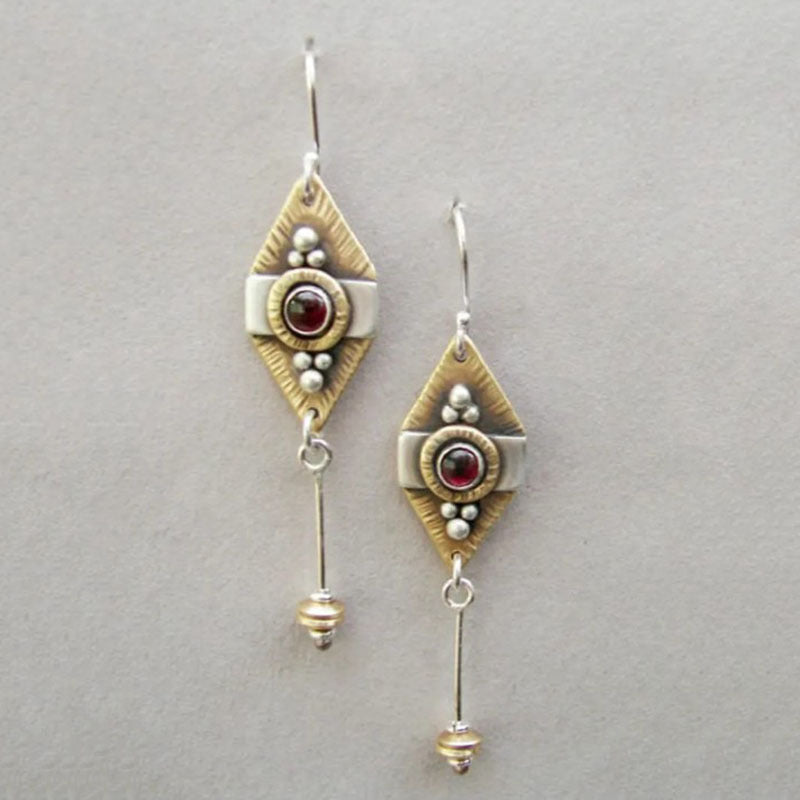 Vintage Geometric Cross Earrings - product image 3