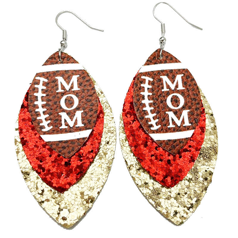 Cross Leather Earrings - product image 5