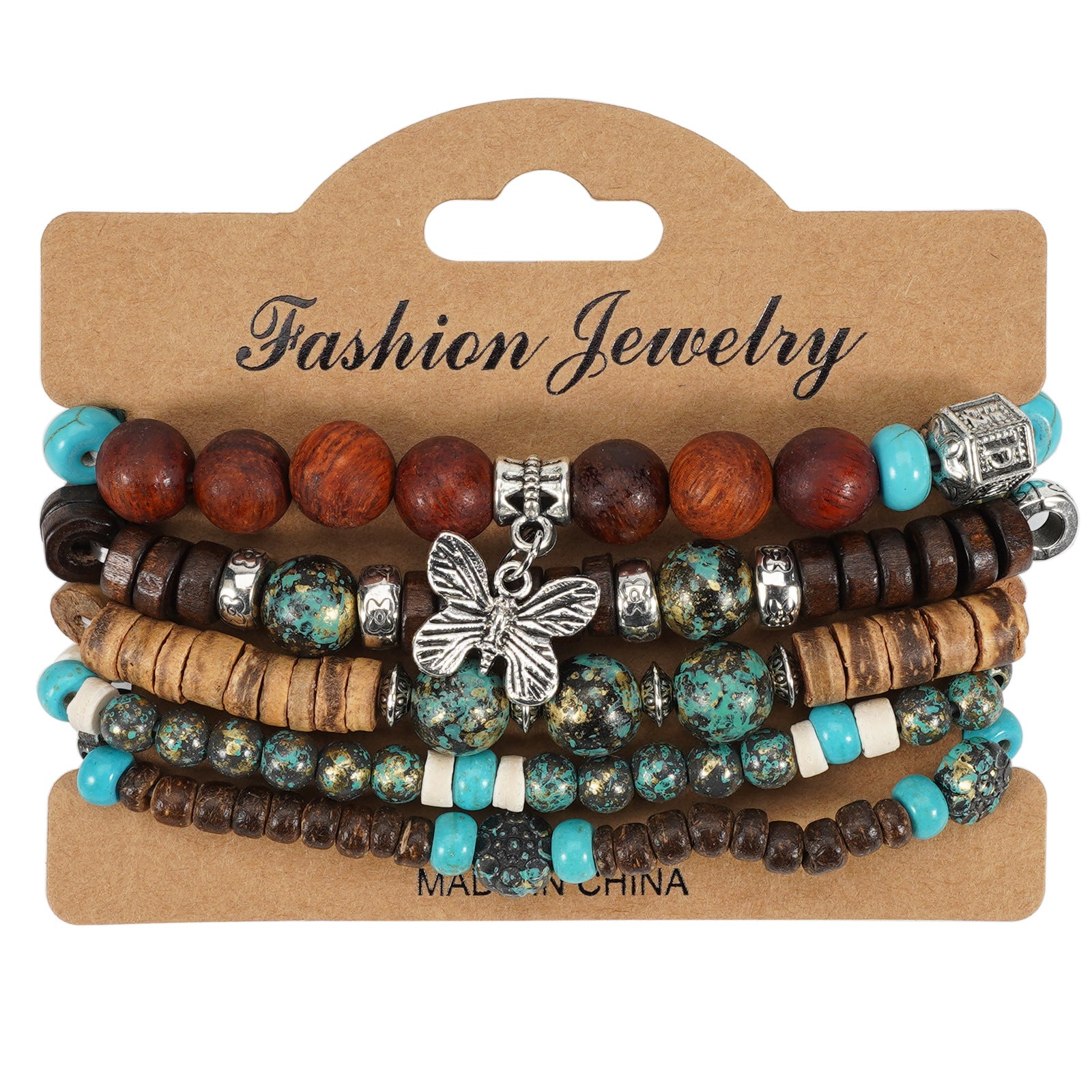 Heart Cross Wood Bracelet - product image 6