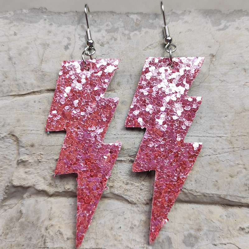Statement Cross Leather Earrings - product image 6