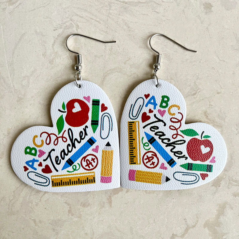 Heart Leather Earrings - product image 1