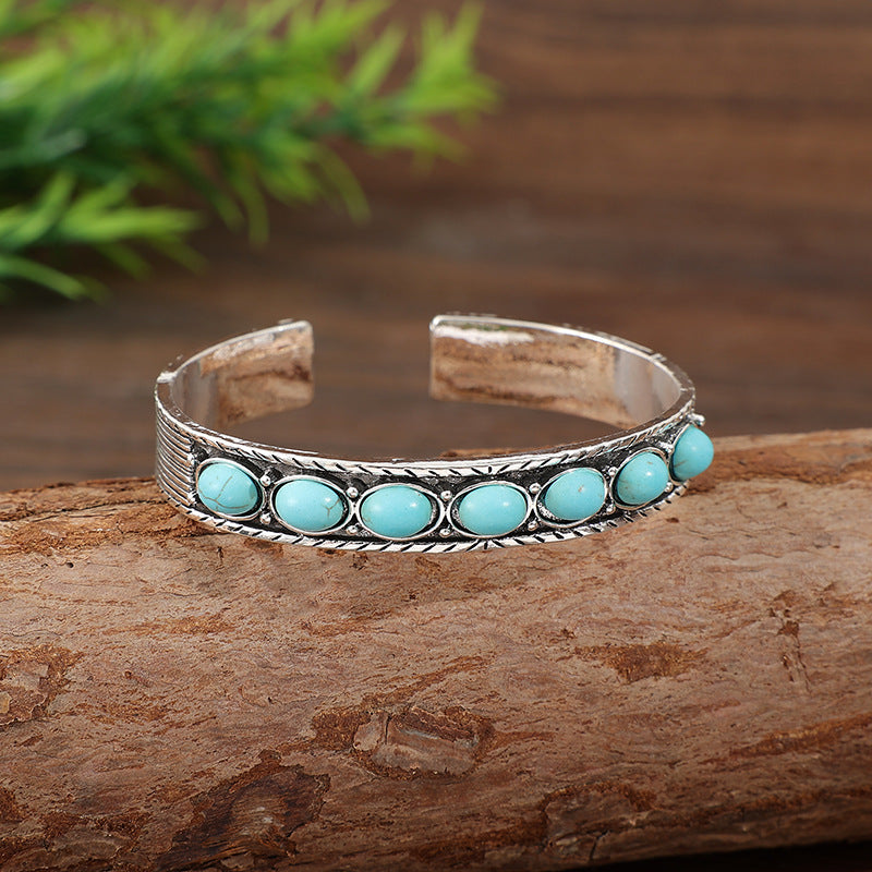 Turquoise Boho Cross Bracelet - product image 4