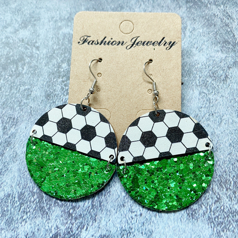Cross Wood Acrylic Earrings - product image 2