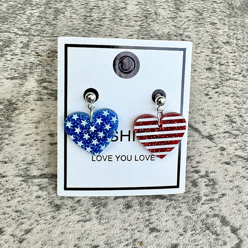 Flag Acrylic Earrings