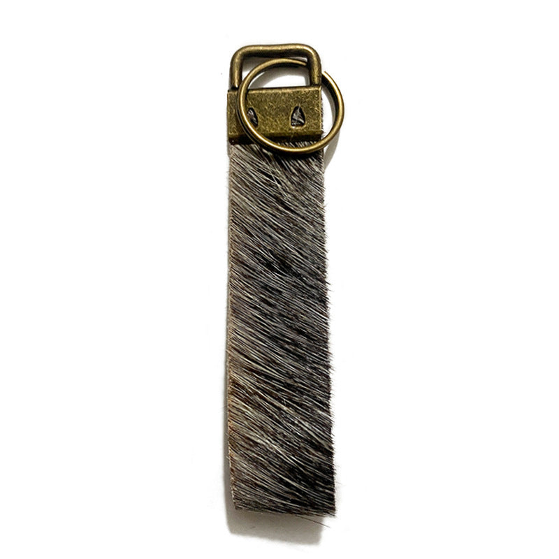 Western Vintage Horse Cross Leather Keychain - product image 4