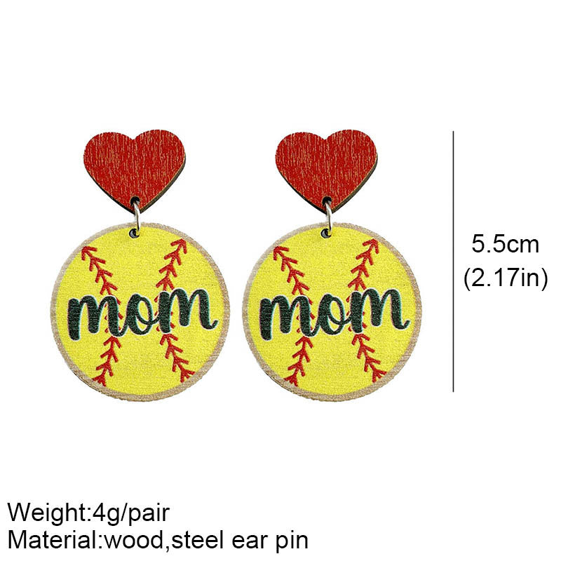 Heart Cross Wood Earrings - product image 9