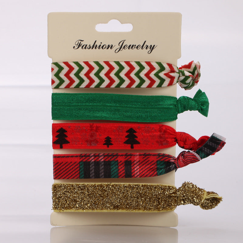 Korean Hair Ties Colorful Elastic Hairband Dual-purpose Wristband of Popular - product image 9