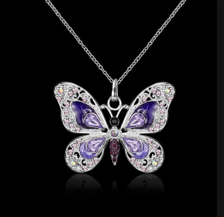 Vintage Butterfly Necklace