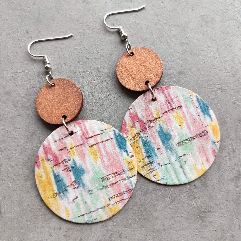Boho Geometric Wood Earrings - product image 9