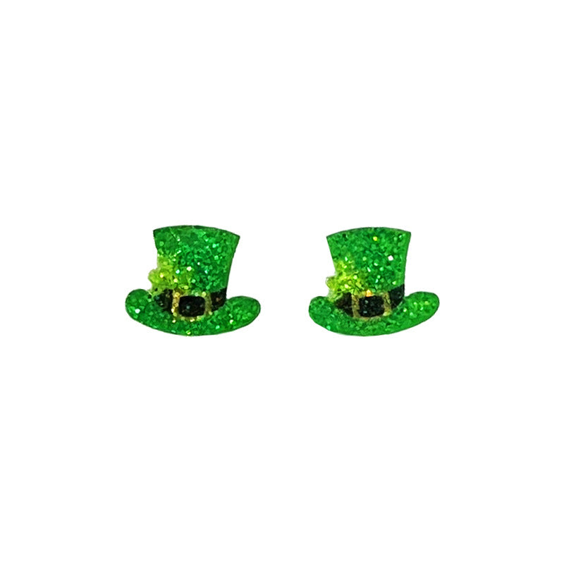 Supply Women's Earrings - Exquisite and Sparkling Green Lucky Clover Rainbow - product image 13