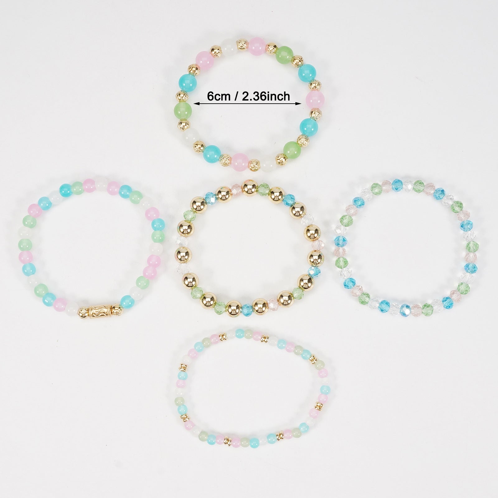 Boho Cross Beaded Bracelet for Women