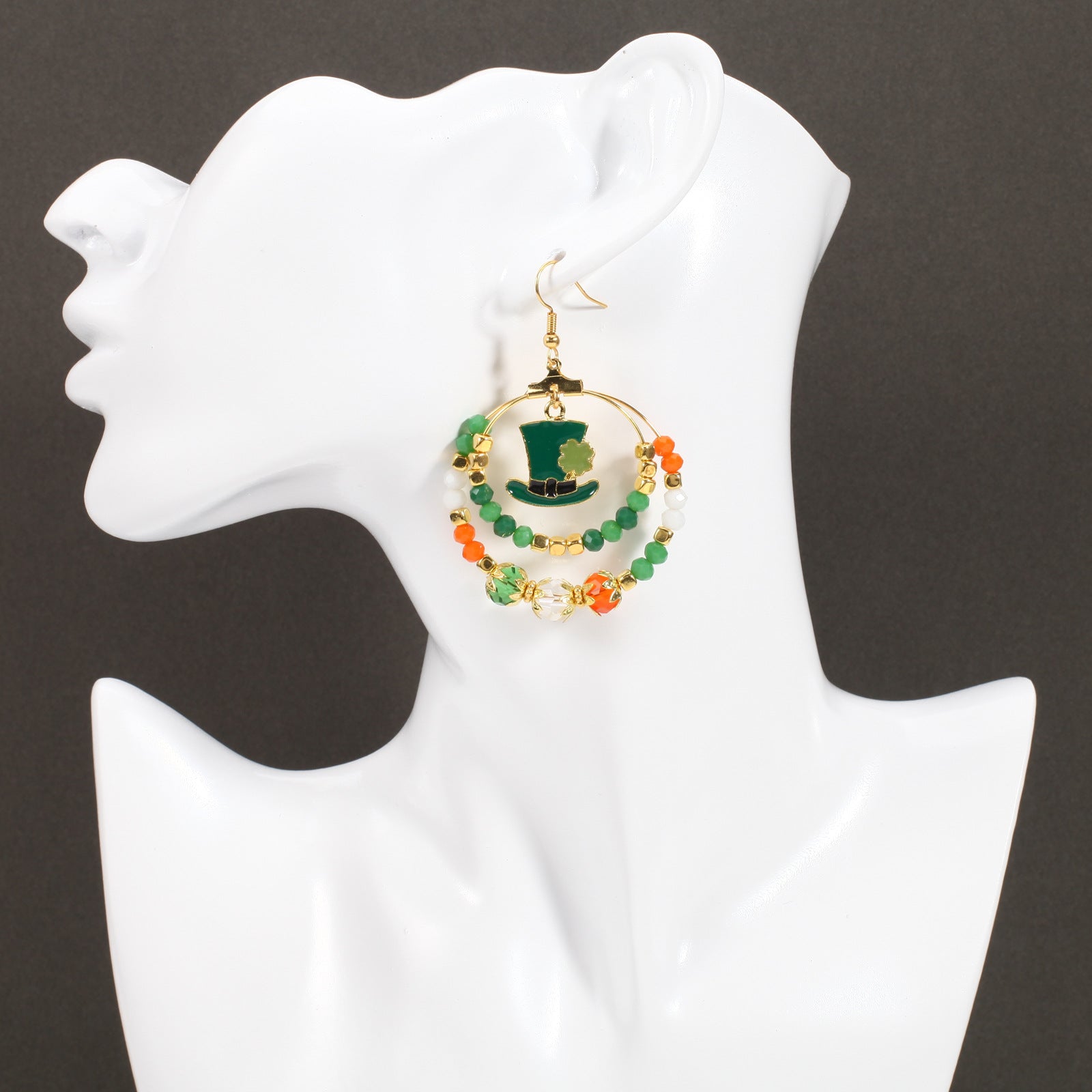 Wine Glass Beaded Crystal Earrings - product image 34