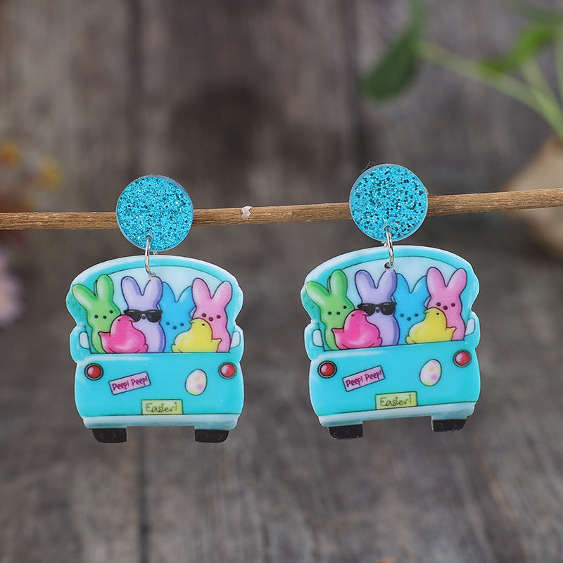 Cross Acrylic Earrings