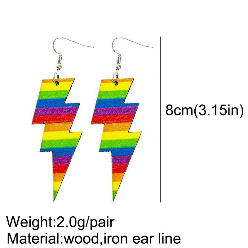 Floral Cross Wood Earrings - product image 6