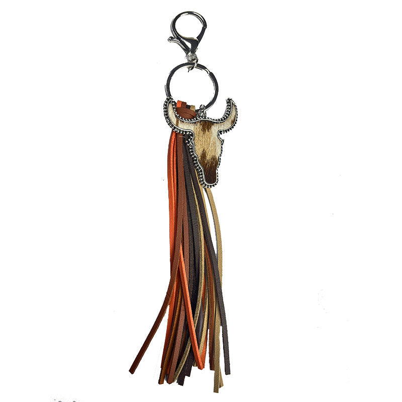 Western Cow Skull Leather Necklace - product image 5