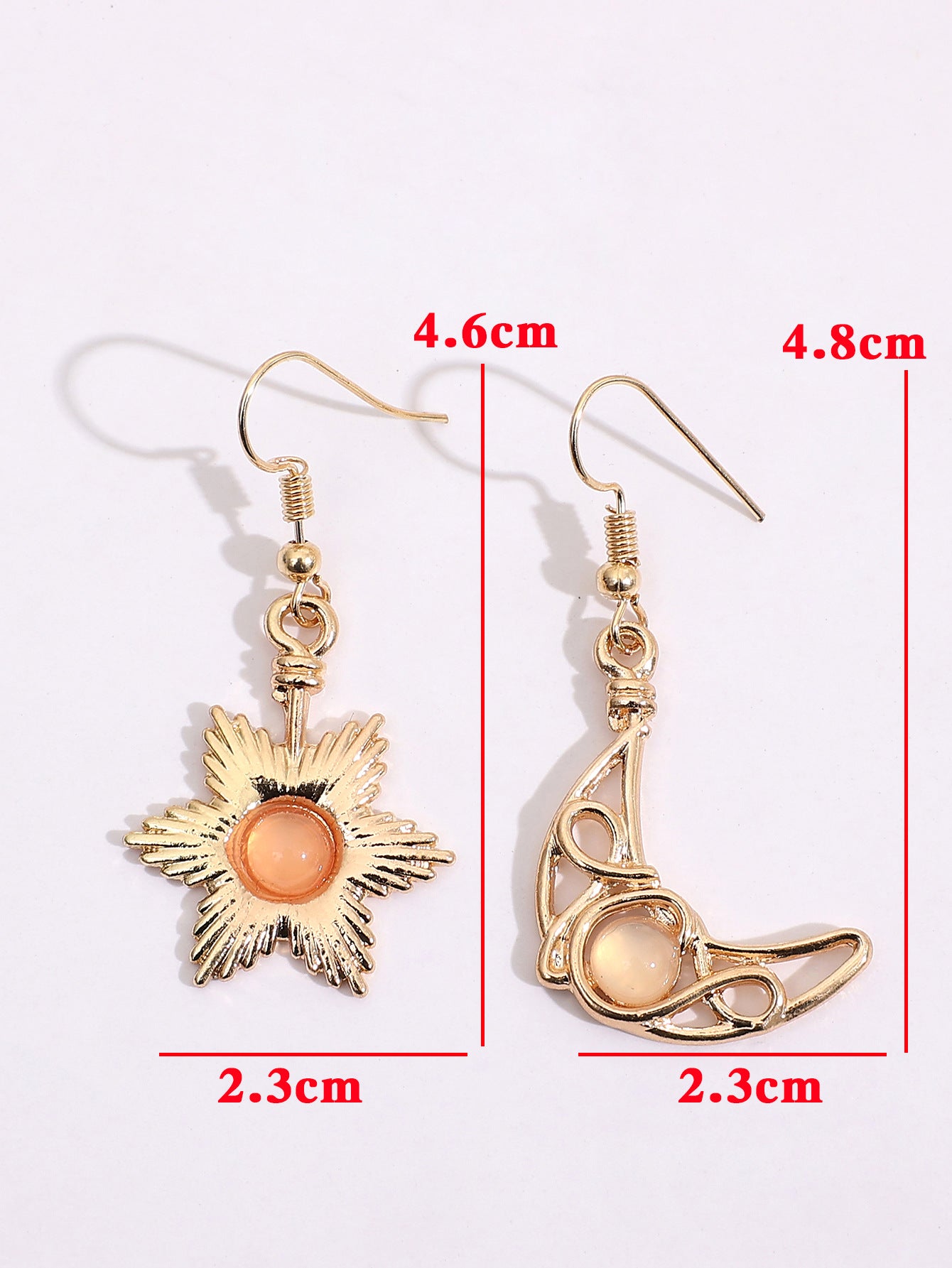 Moon Cross Crystal Earrings - product image 9