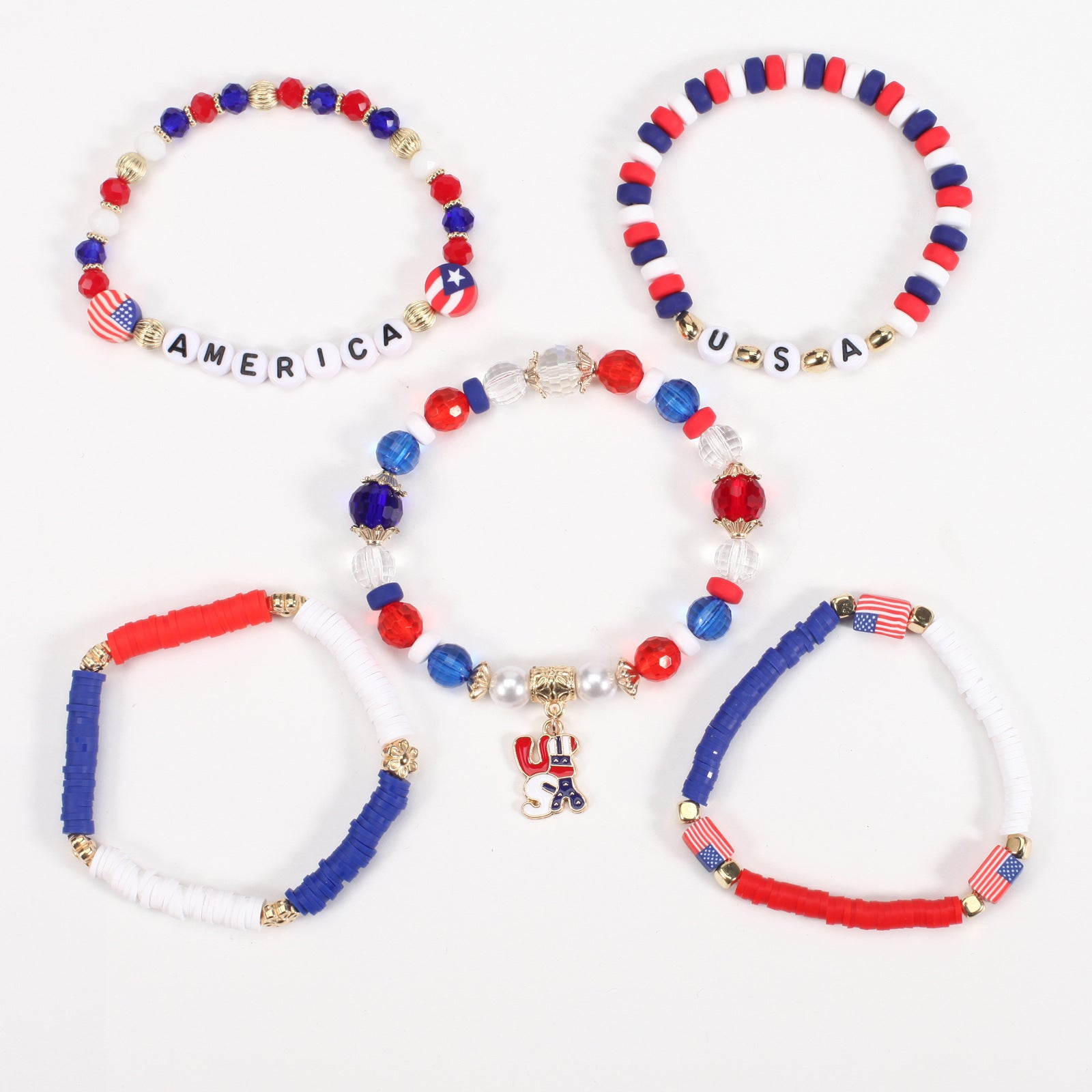 Flag Beaded Crystal Bracelet - product image 31