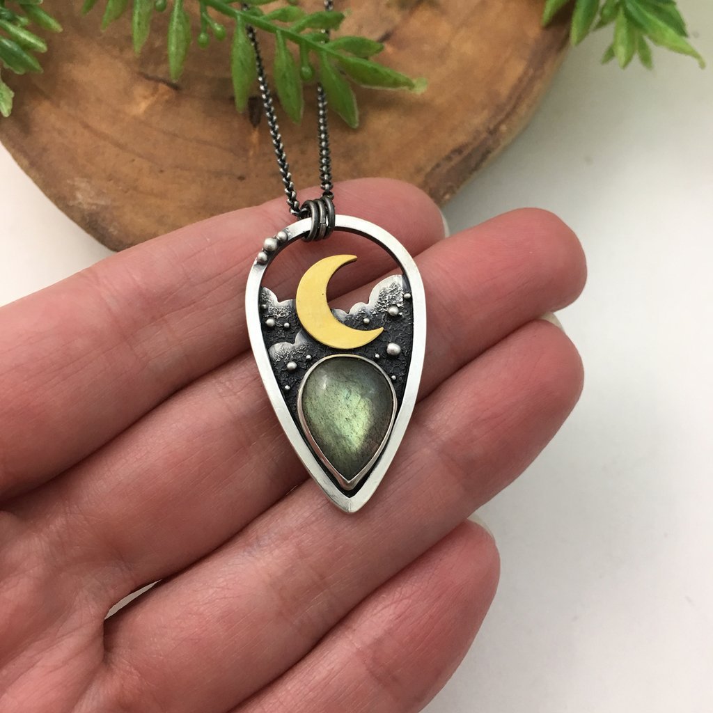 Geometric Moon Necklace for Women - product image 3
