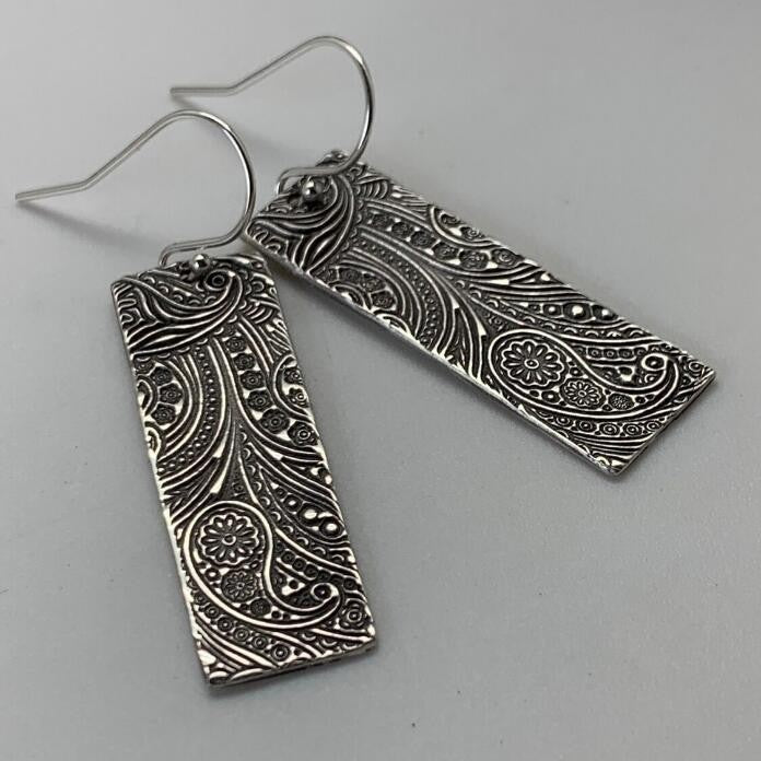 Boho Vintage Geometric Floral Cross Earrings - product image 4