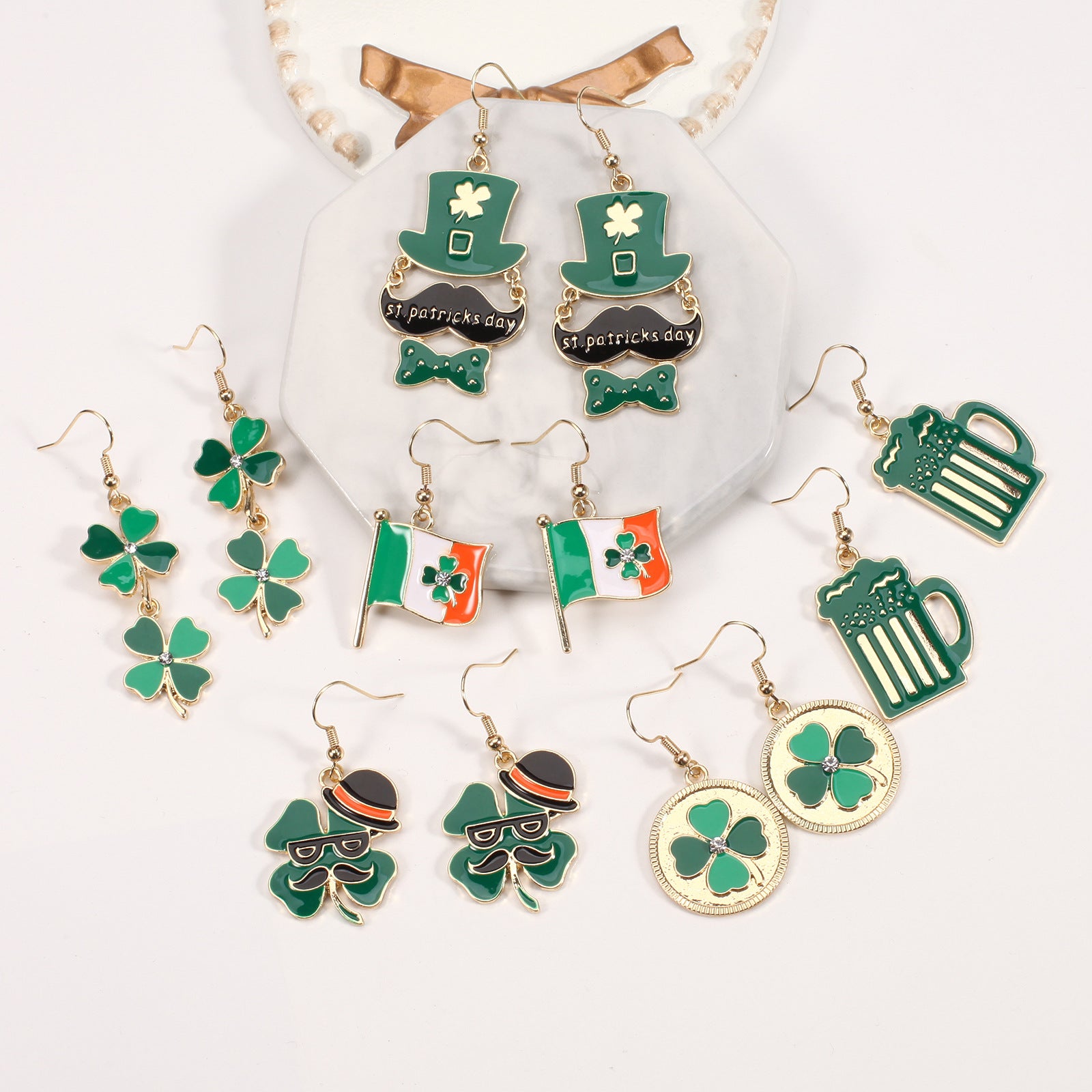 Flag Wine Glass Earrings - product image 3