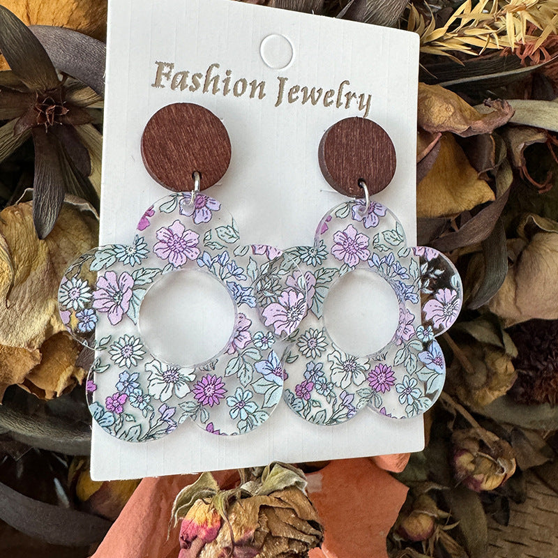 Floral Cross Earrings - product image 10