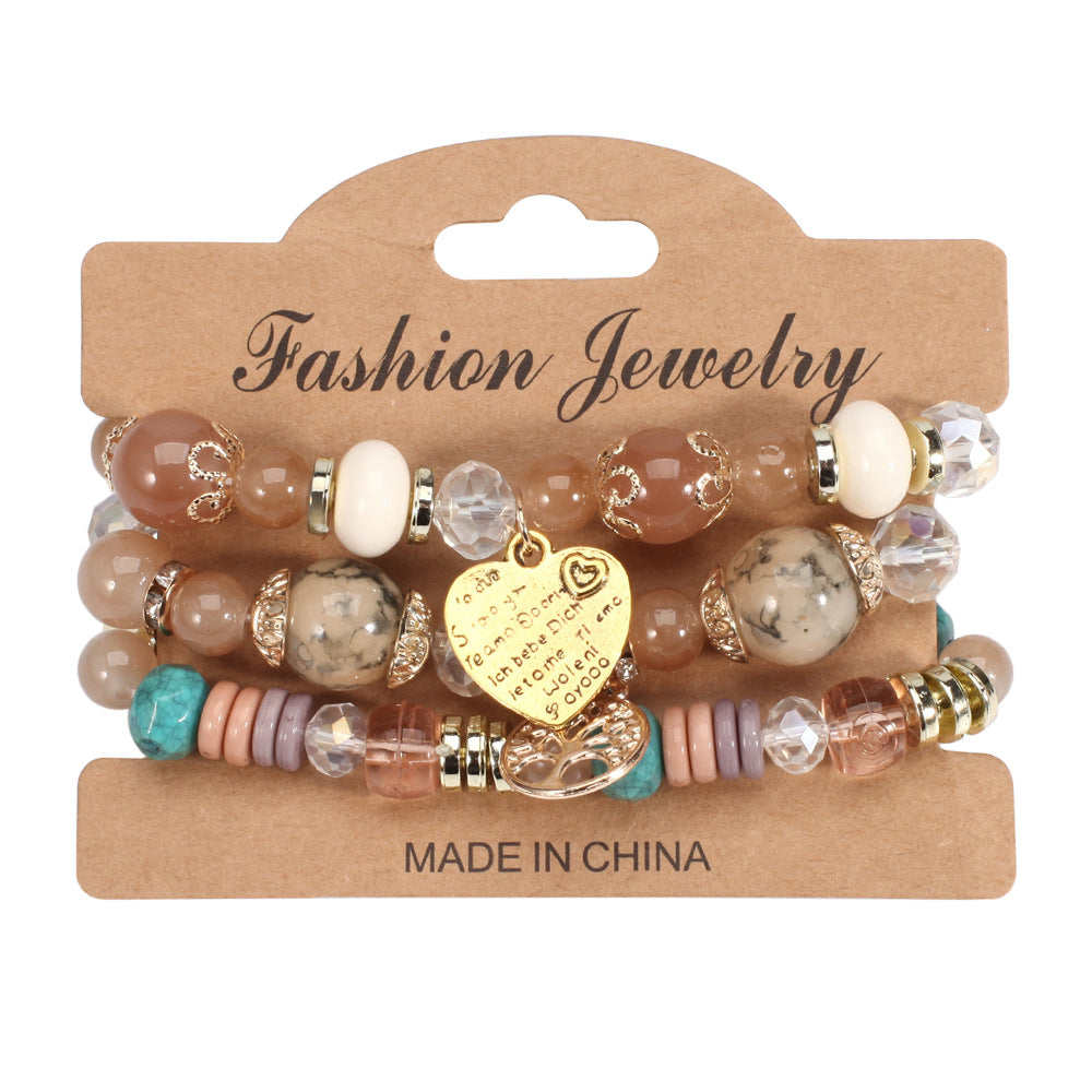 Boho Heart Cross Beaded Necklace - product image 13