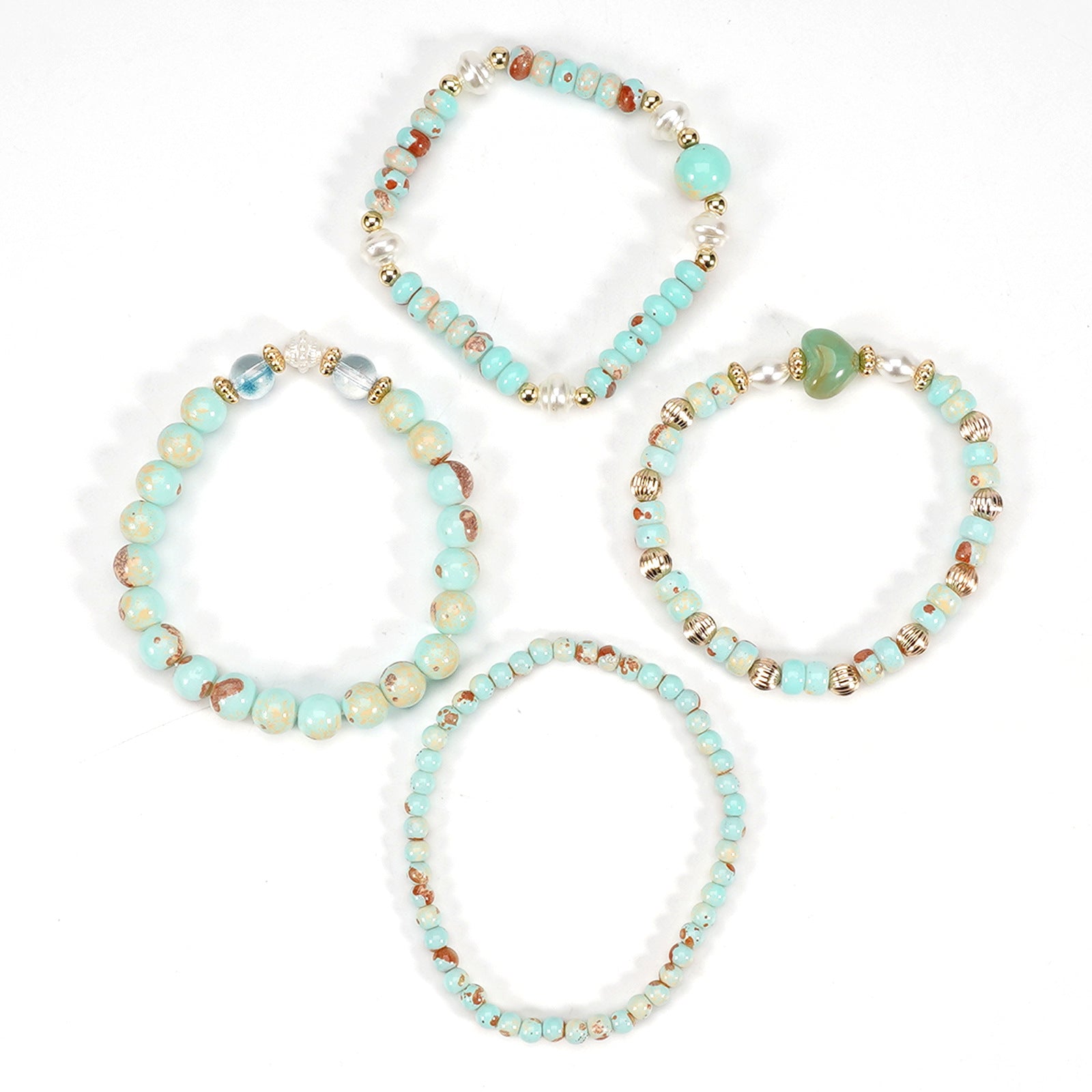 Boho Cross Beaded Bracelet for Women