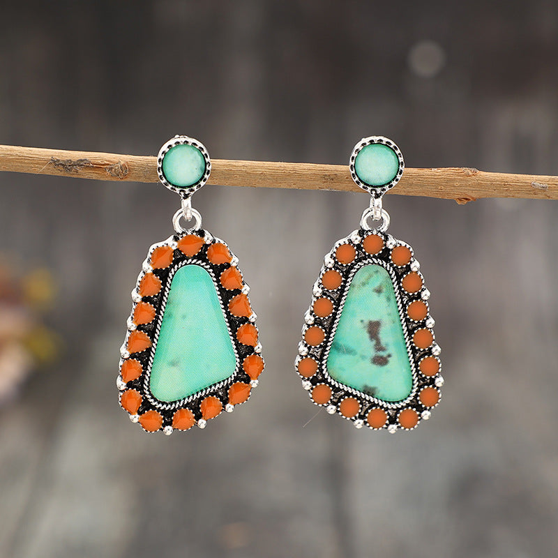 Boho Geometric Resin Earrings - product image 2