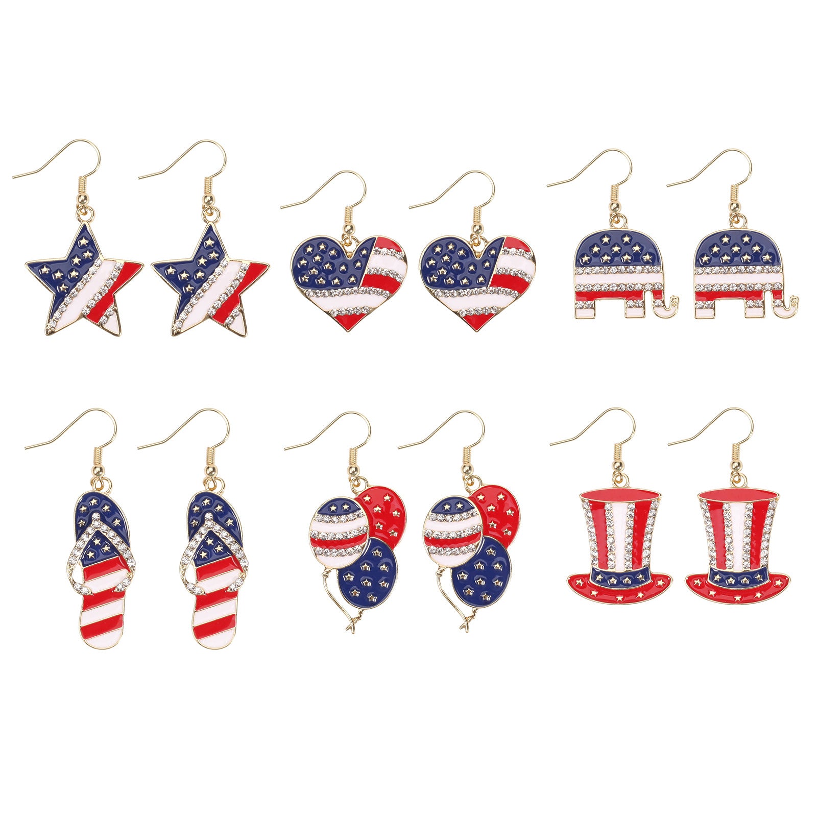 Cross Flag Earrings - product image 23