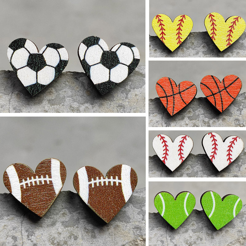 Heart Wood Earrings - product image 1