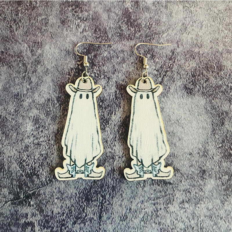 Cross Wood Earrings - product image 7