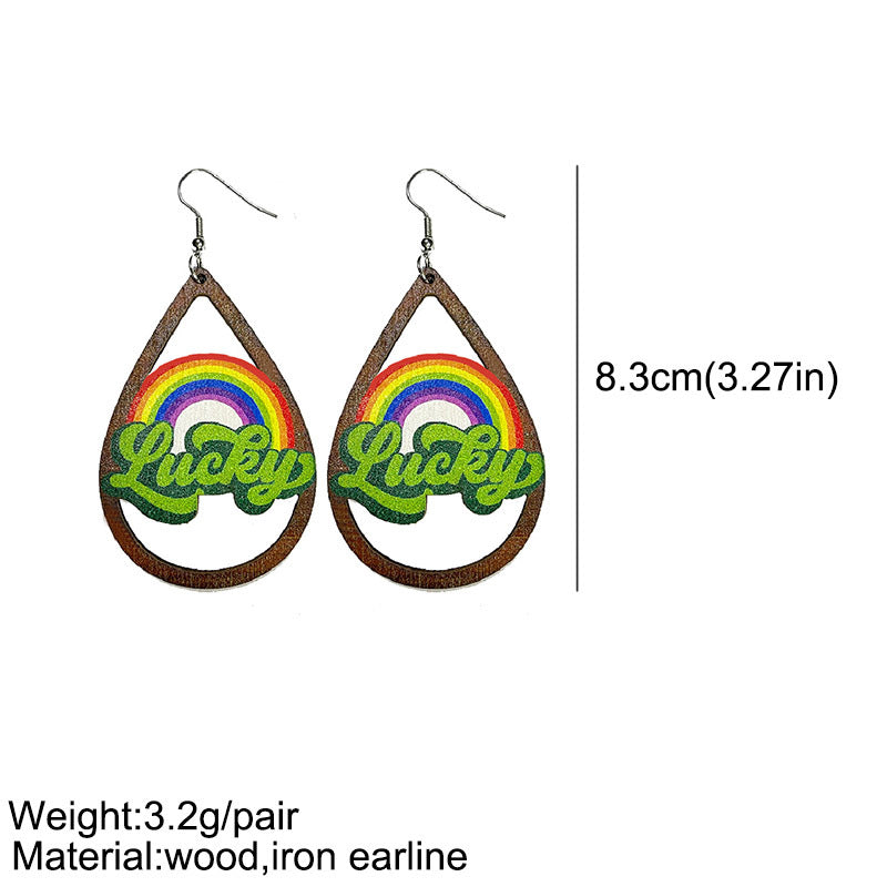 Cross Wood Earrings - product image 6