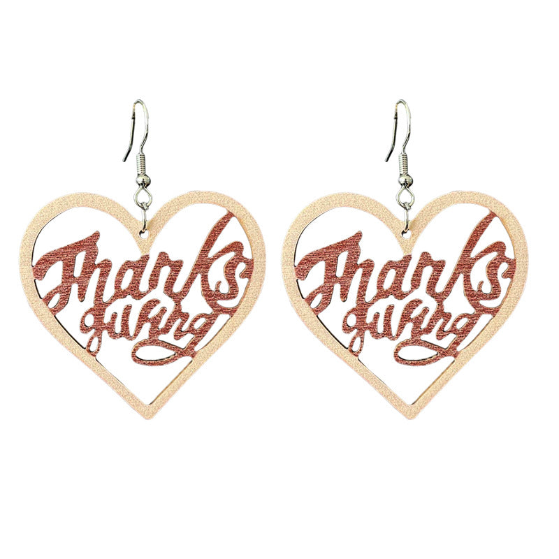 Cross Wood Earrings for Women - product image 6