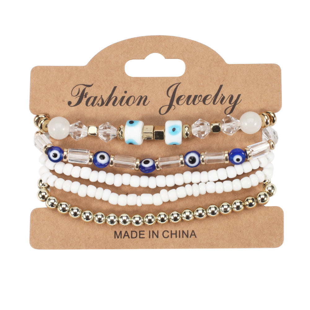 Boho Cross Beaded Bracelet for Women
