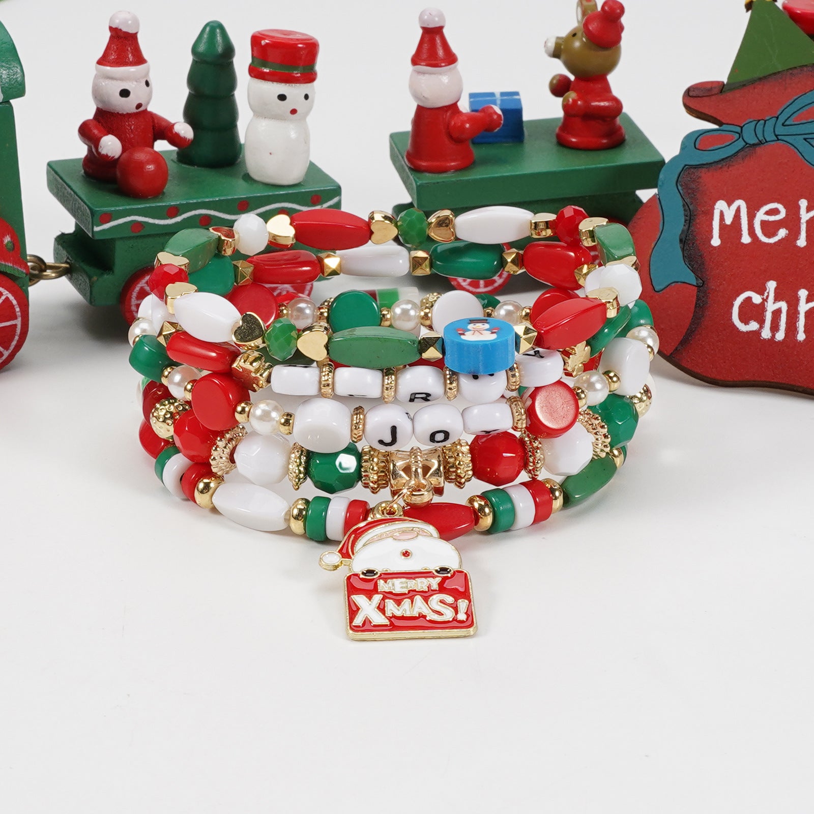 Christmas Bracelet Snowman - Christmas Tree - Santa Claus - Reindeer Antlers - product image 22