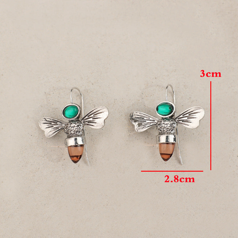 Vintage Cross Bee Earrings - product image 11