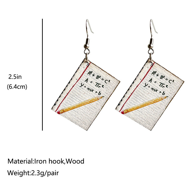 Cross Wood Earrings - product image 4