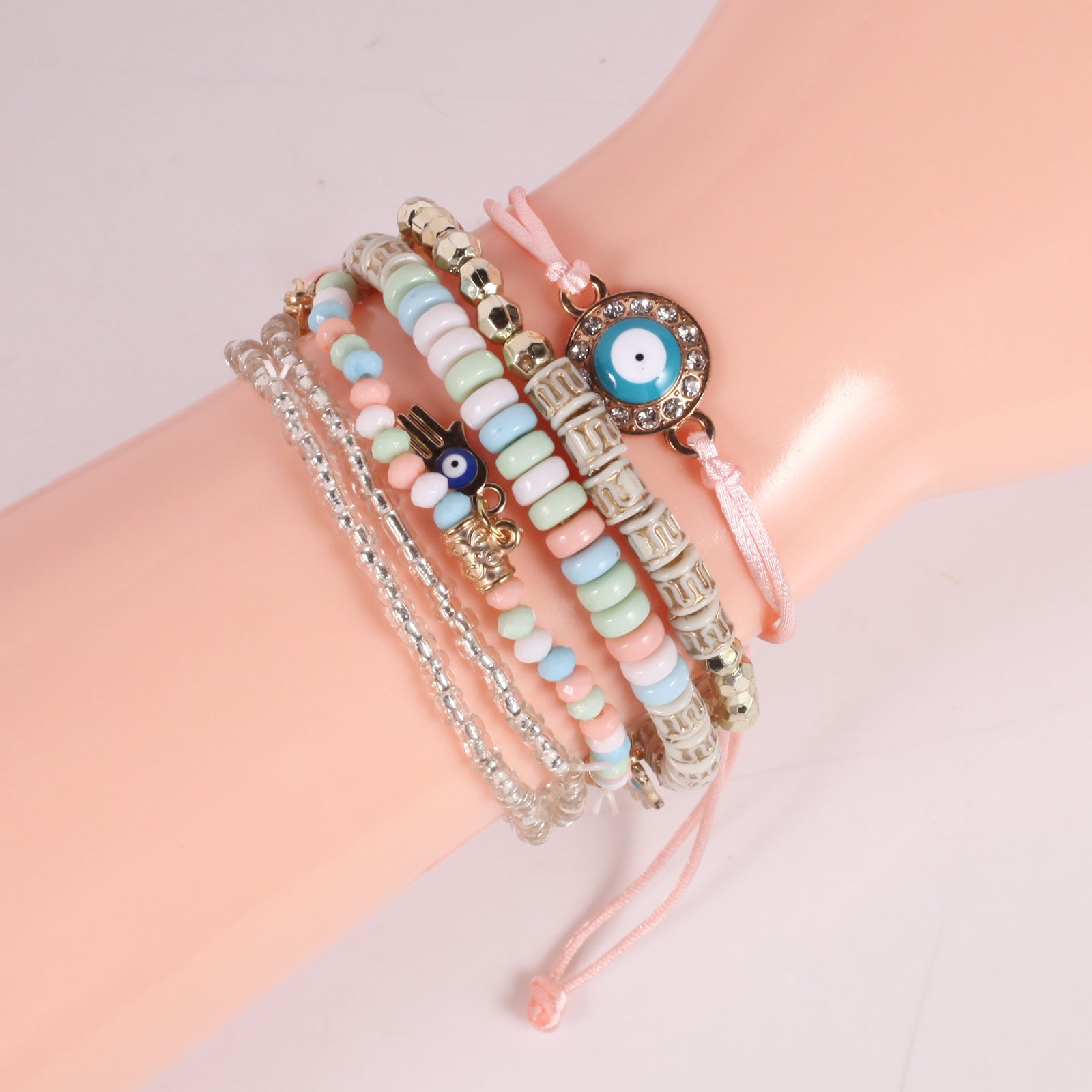 Cross Beaded Bracelet