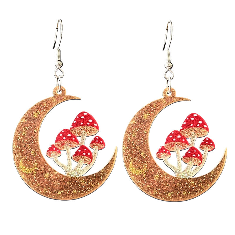 Moon Acrylic Earrings - product image 4