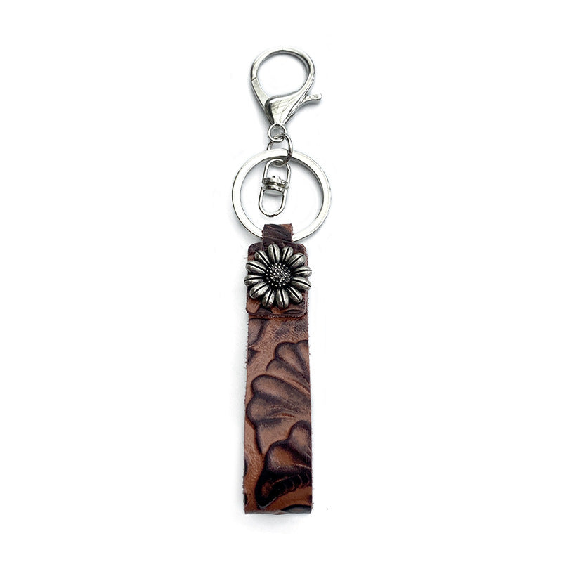 Western Turquoise Vintage Cross Leather Necklace - product image 5