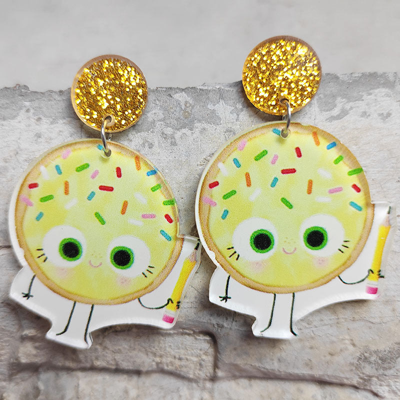 Cross Acrylic Earrings - product image 3