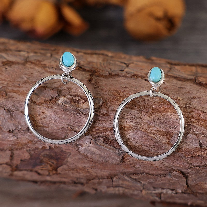 Turquoise Cross Earrings - product image 4