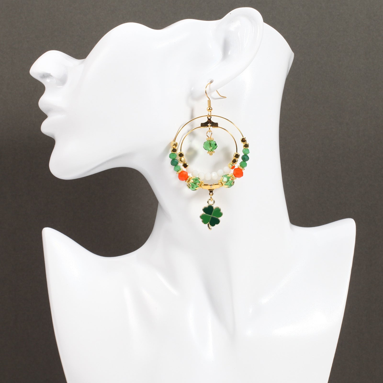 Wine Glass Beaded Crystal Earrings - product image 28