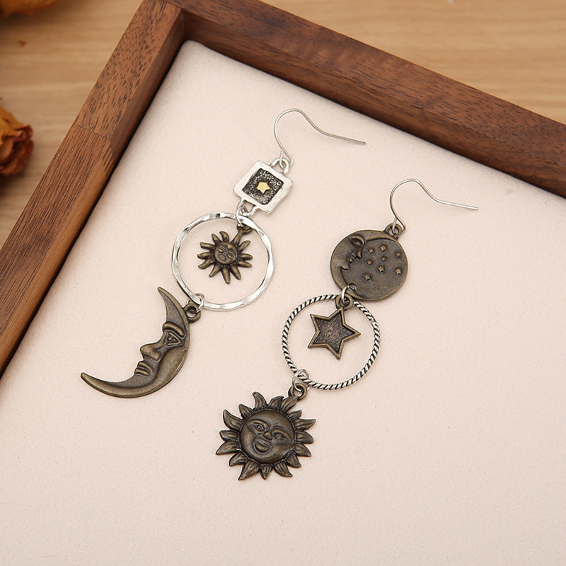 Vintage Moon Cross Earrings - product image 4
