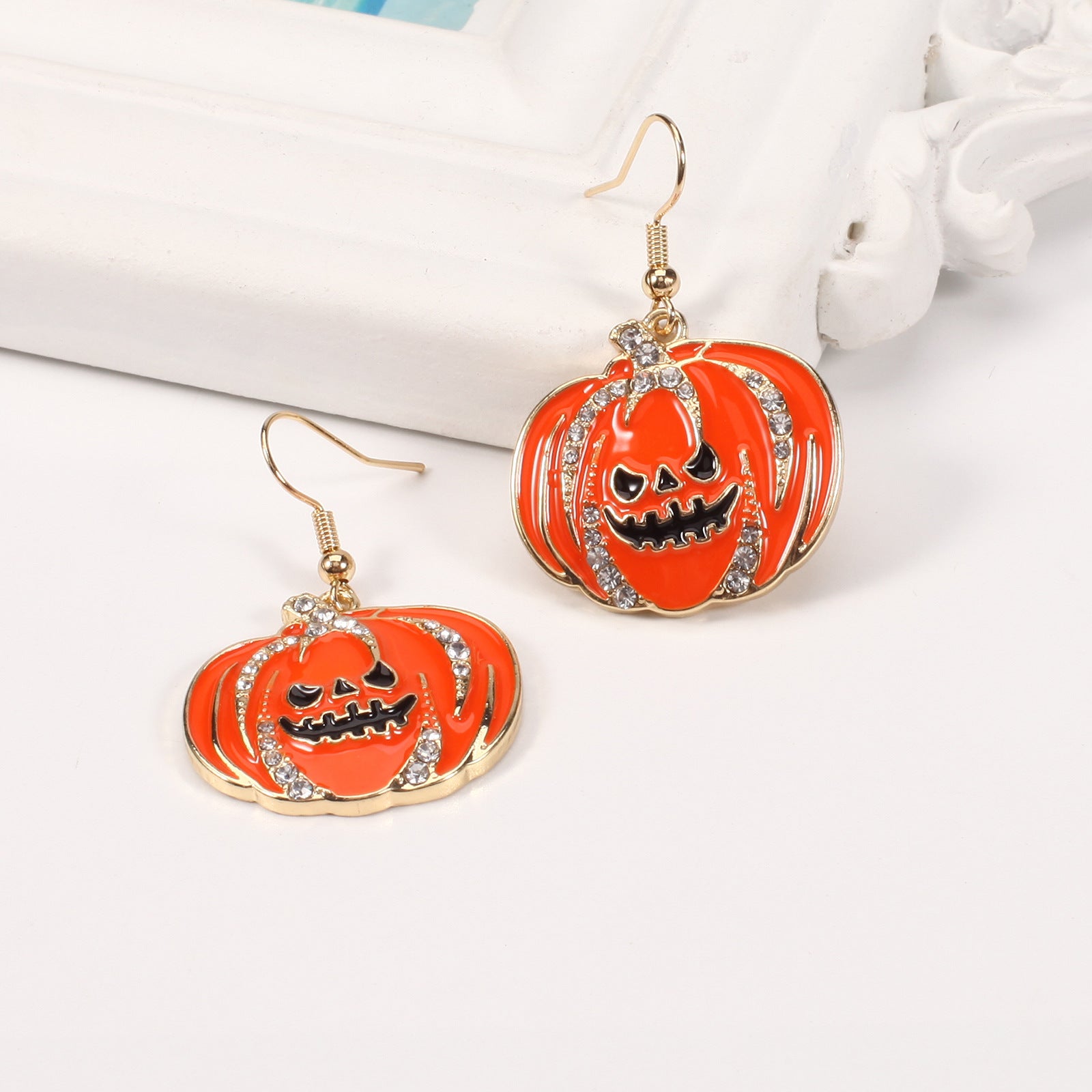 Halloween Earrings Featuring A Little Cat - A Screaming Ghost - A Pumpkin - A - product image 34