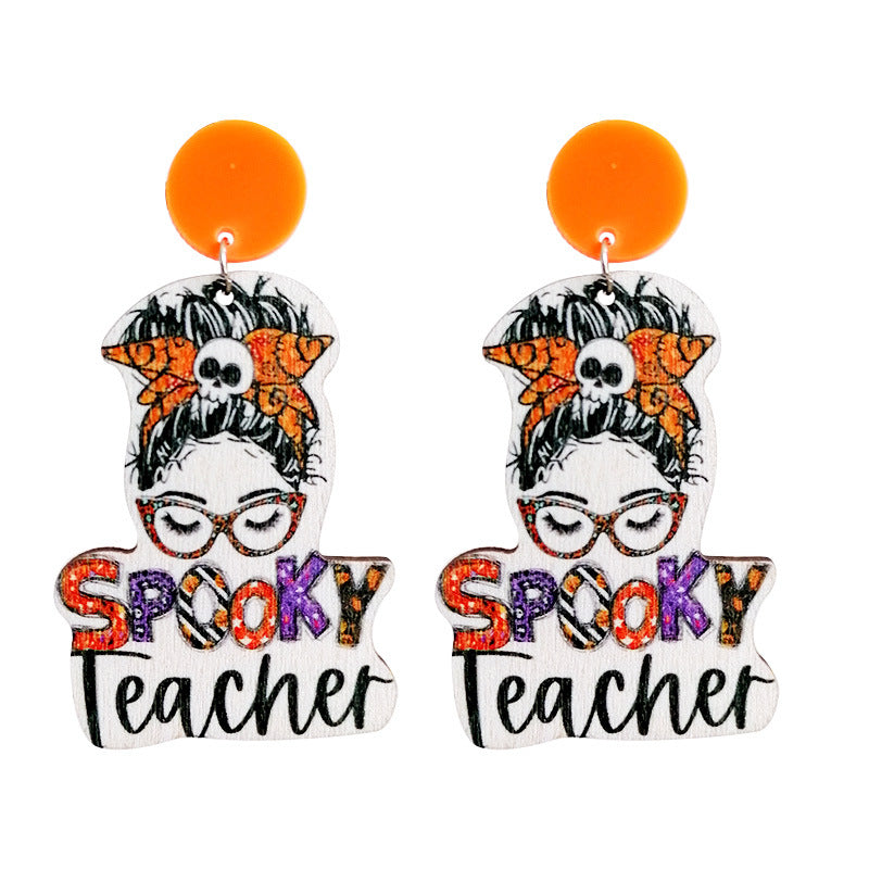 Thanksgiving Halloween Earrings Teacher Gifts Student Earrings Rainbow - product image 5