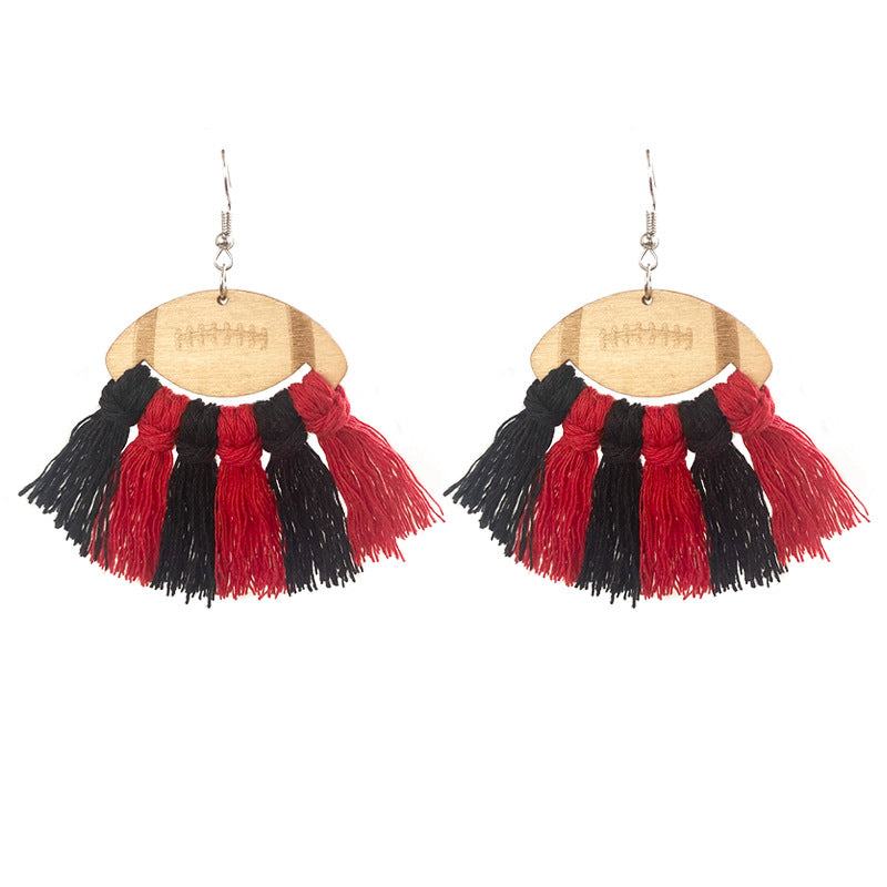 Cross Wood Earrings - product image 5